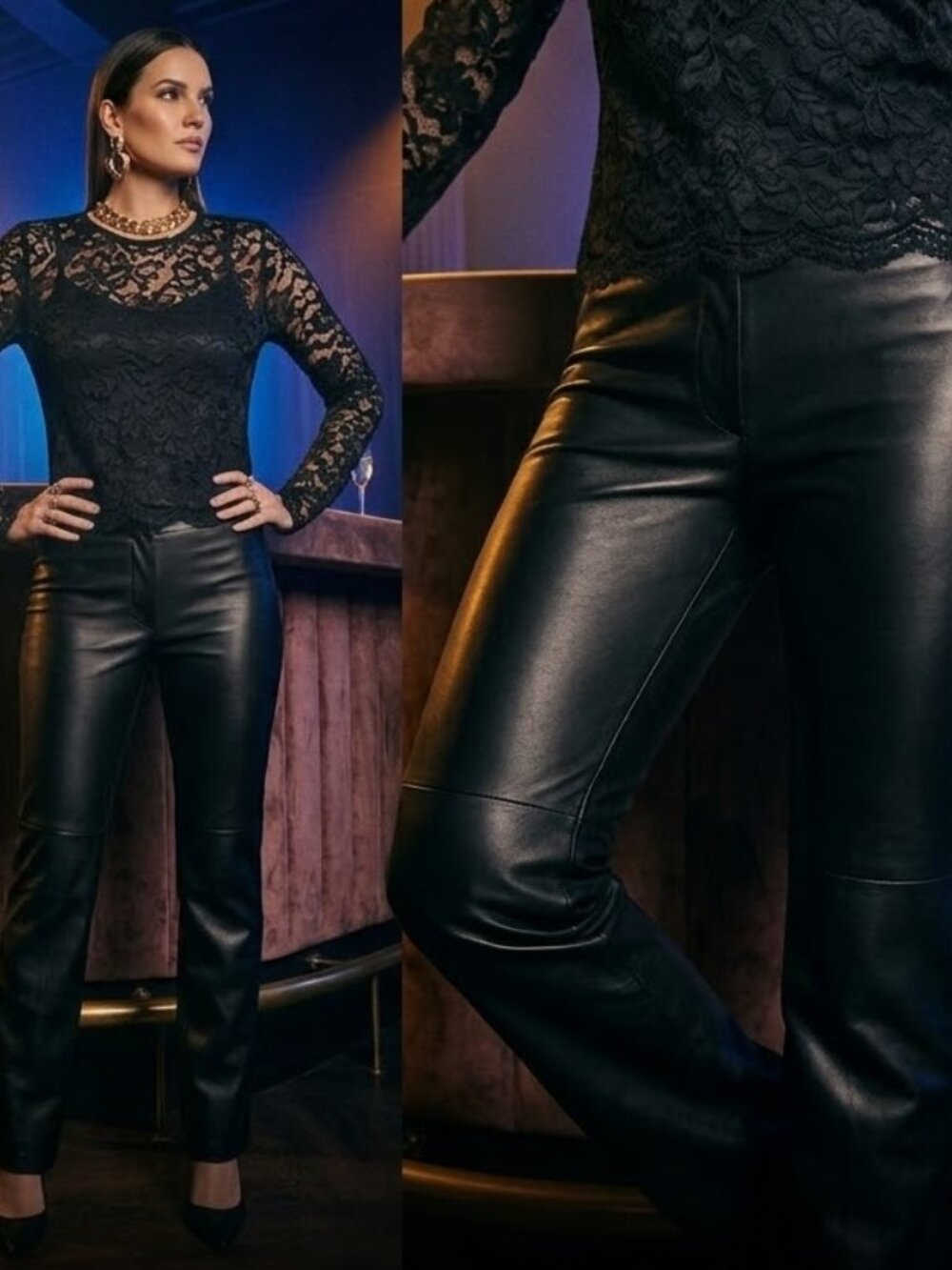 BCBG Leather Pants